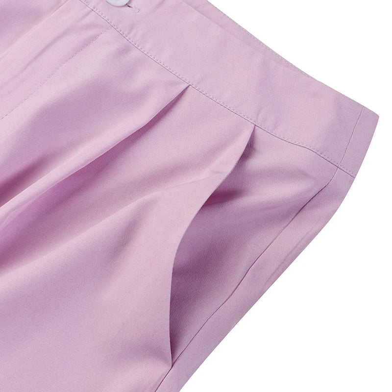 Costume Élégant Femme – Ensemble Chemise Oversize & Pantalon