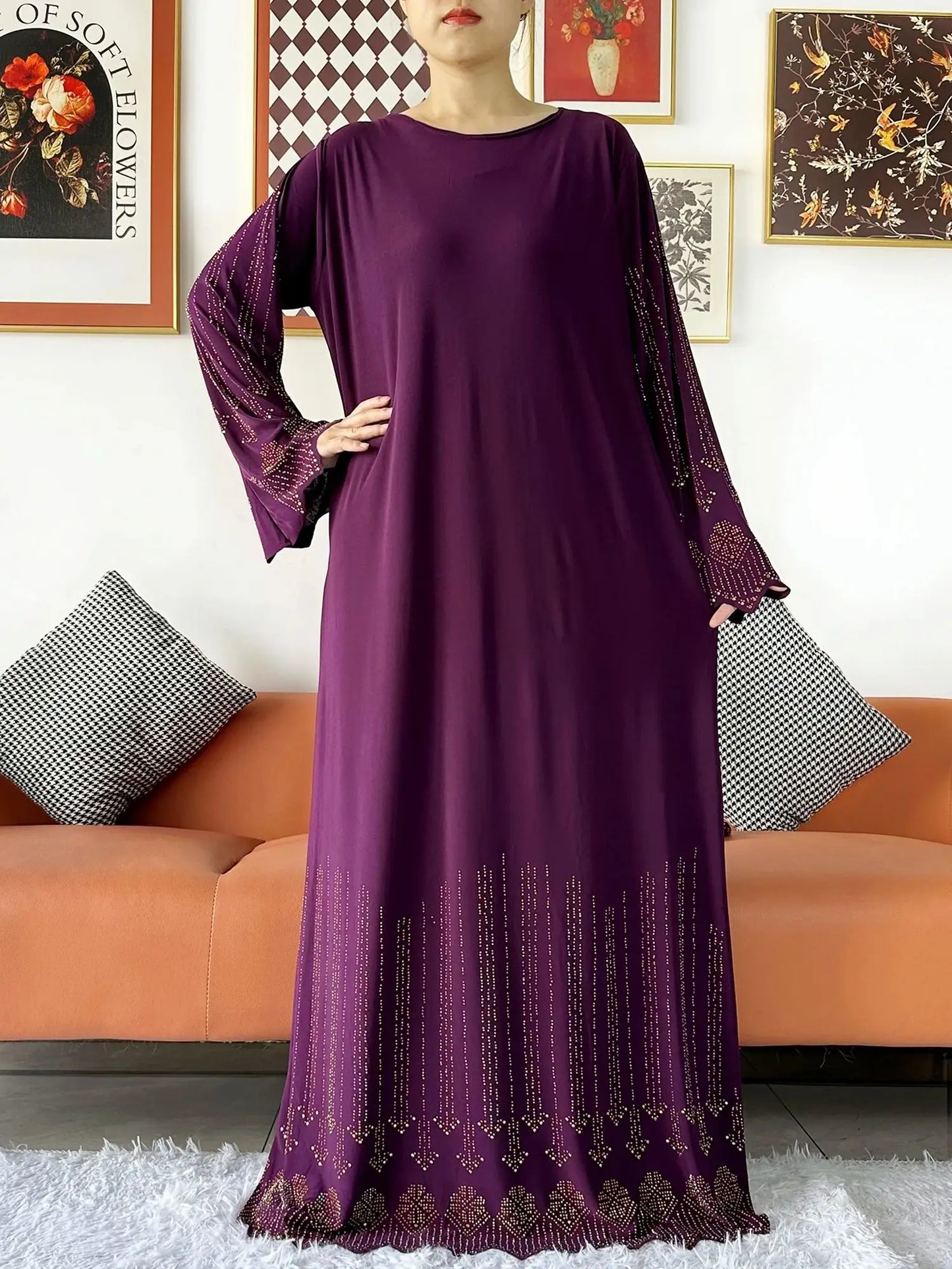 Ensemble de deux pièces Hijab Vêtements de prière Ensemble Abaya musulman Vêtements de prière pour femmes