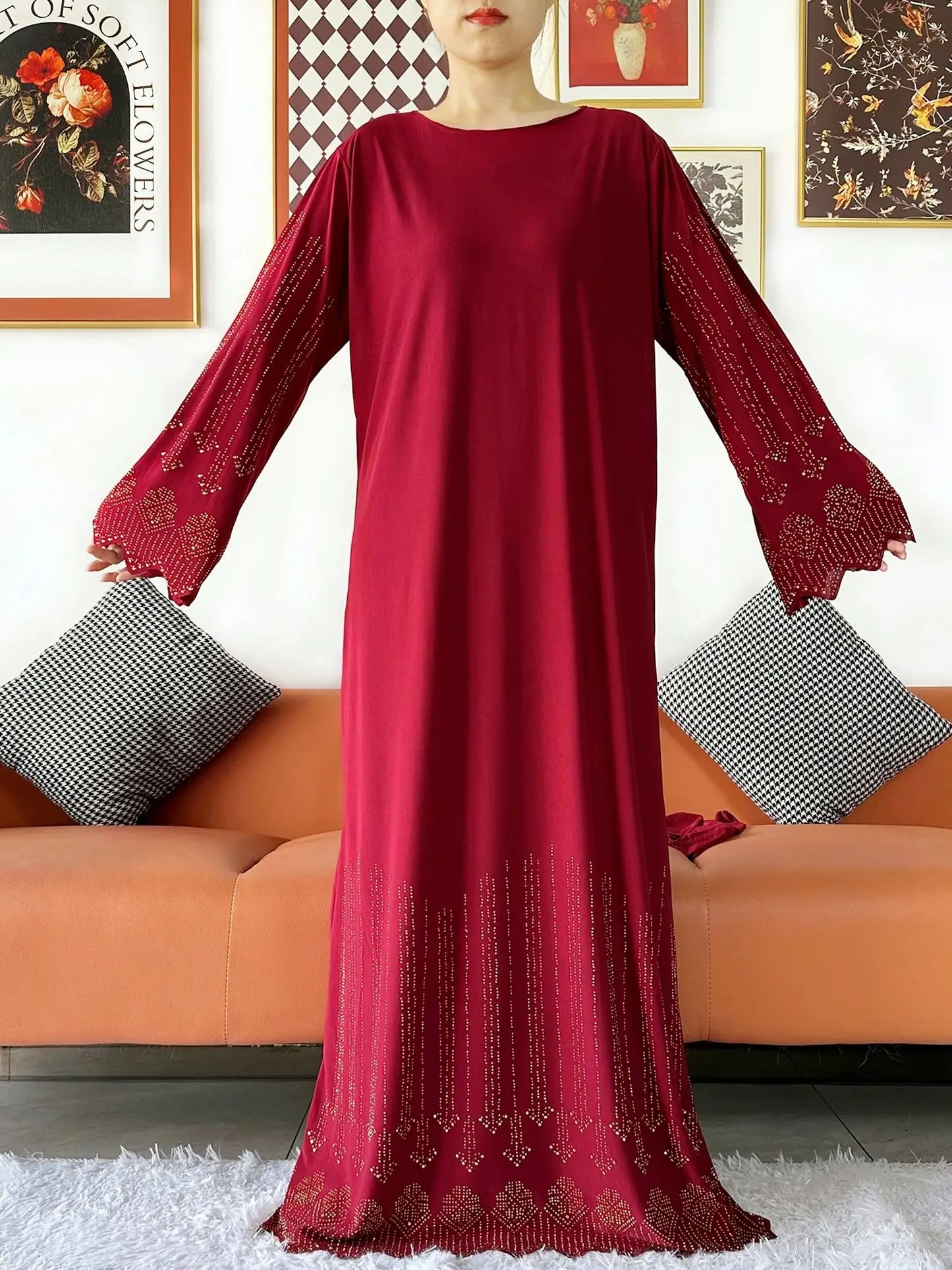 Ensemble de deux pièces Hijab Vêtements de prière Ensemble Abaya musulman Vêtements de prière pour femmes